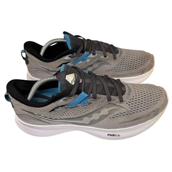 Saucony Ride 15 Mens Running Walking Shoes Gray Athletic Sneakers Sz 10 Comfort - Picture 11 of 16